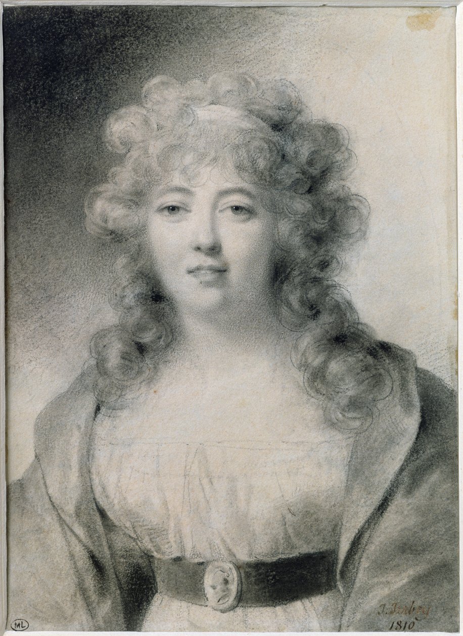 Jean-Baptiste Isabey, Madame de Staël (1810). <br>Immagine in pubblico dominio, via Wikimedia Commons.